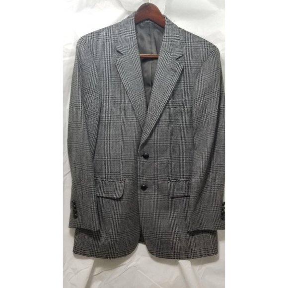 Savile Row Men's Lambswool Suit Blazer Size 40R - Picture 2 of 7
